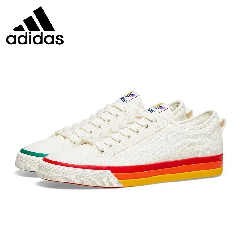 

Adidas Nizza Pride Breathable Man Skateboarding Shoes Canvas Anti-slip Sneakers EF2319