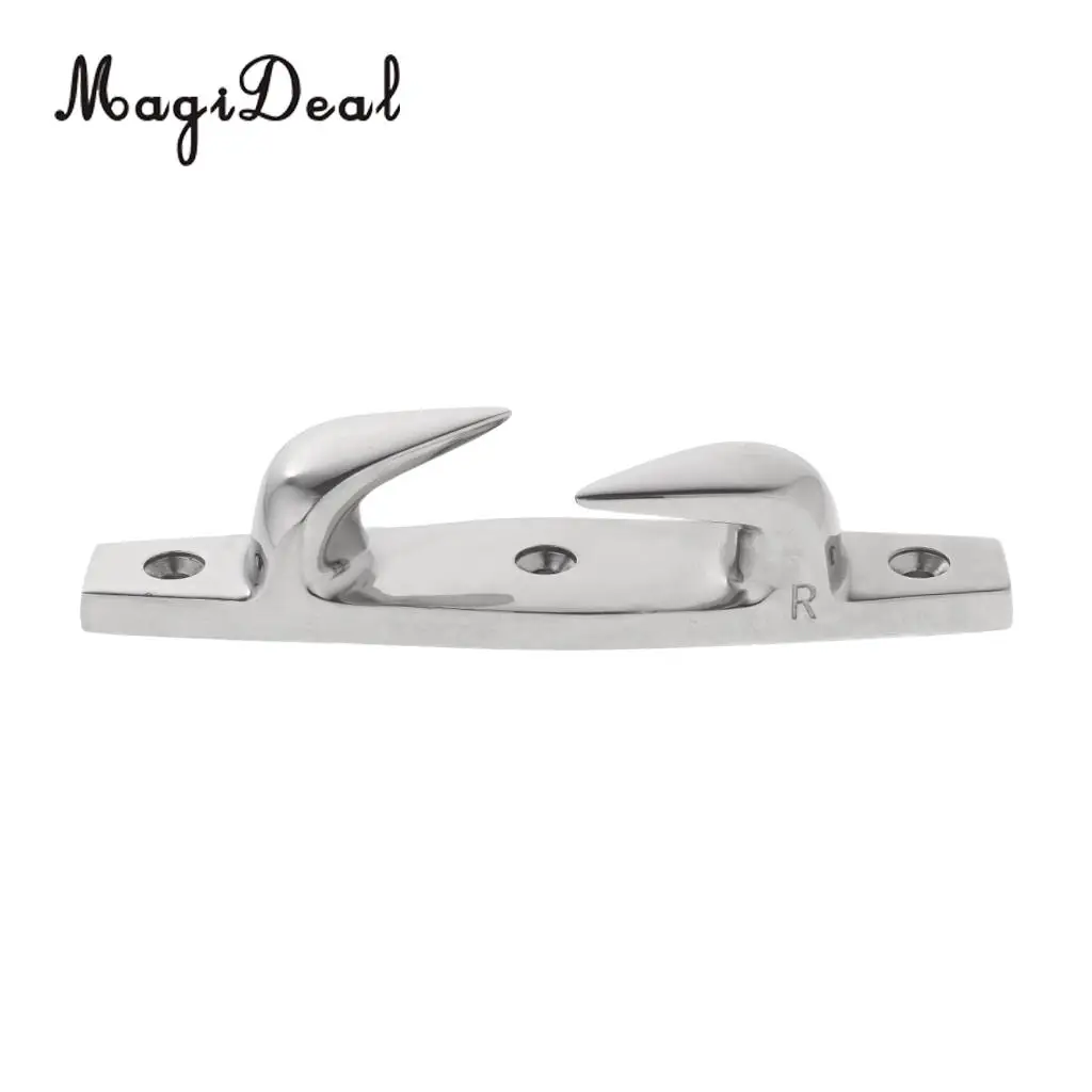 MagiDael Heavy Duty Stainless Steel Handed Fairlead Marine Boat Deck Skene Cleats 6' 154mm Left/Right for Mooring Anchoring Boat