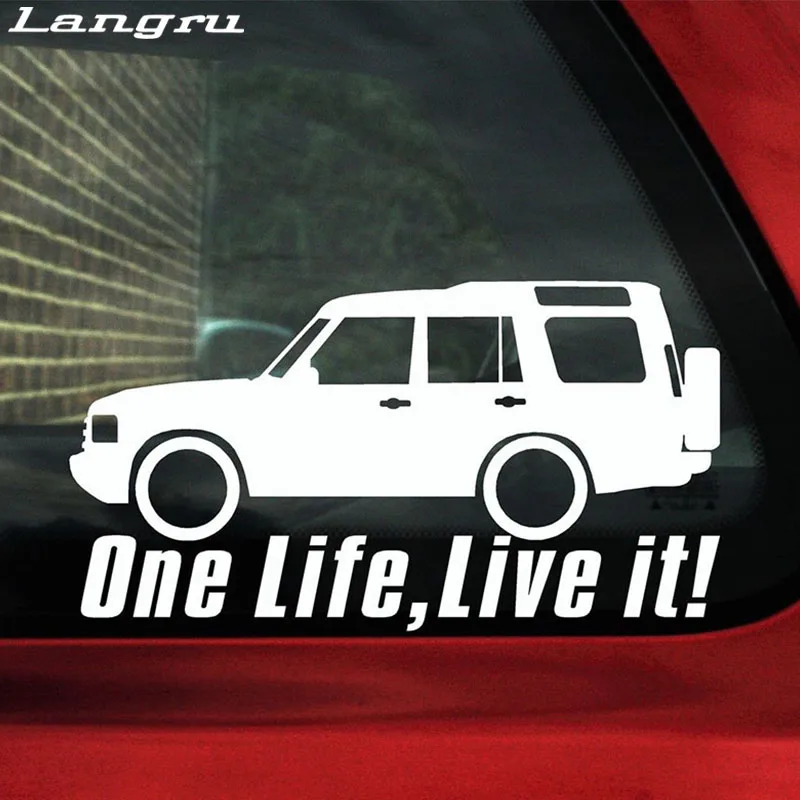 Langru One Life Live It Land Discovery Sticker s 4x4 внедорожник виниловый Автомобильный декоративный