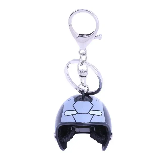 New Motorcycle Helmets Key chain Pendant Classic Keyring Cute Safety