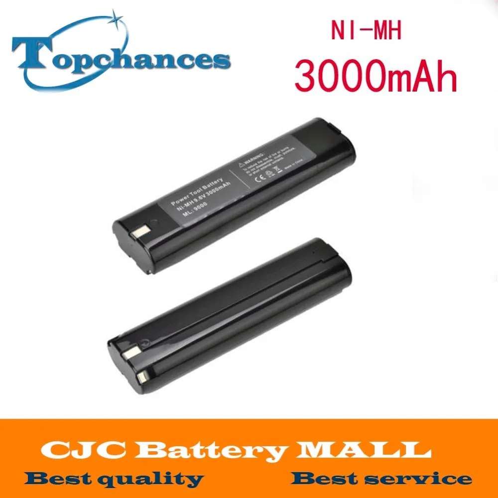 

2PCS New High Quality 9.6V 3000mAh Ni-MH Battery for Makita 9000 9033 9034 193889-4 4190D 5090DW 6095D Free Shipping