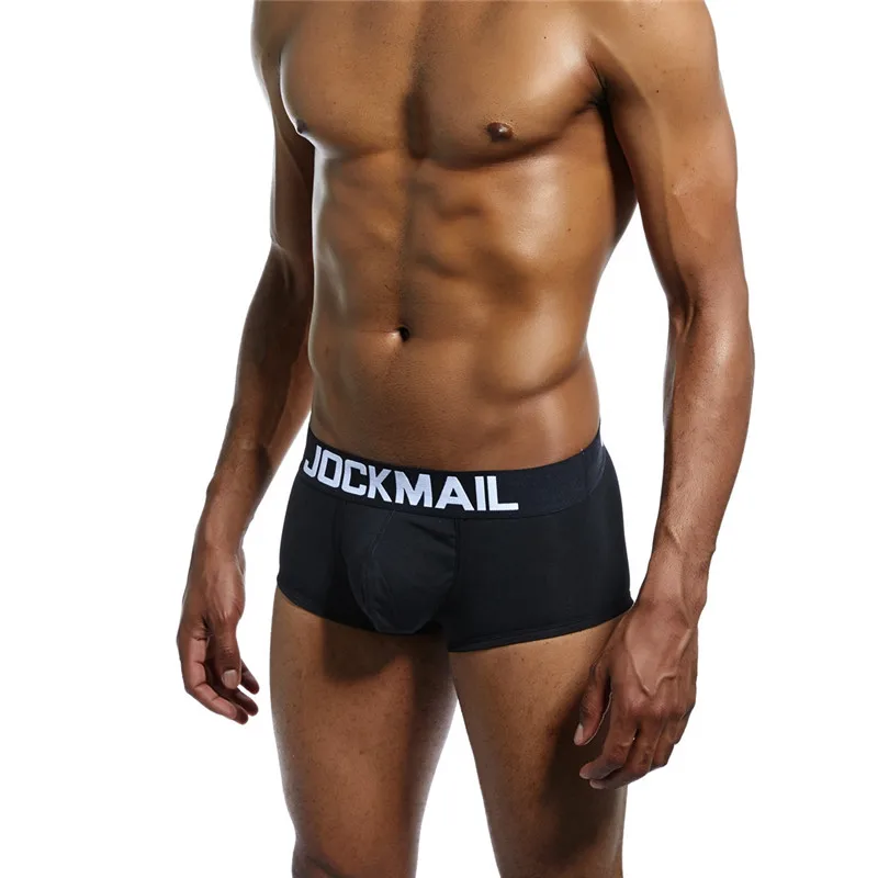 JOCKMAIL Брендовое Мужское нижнее белье трусы Боксеры Гей пенис мешок cueca calzoncillos hombre мужские шорты-боксеры пижамы трусики для женщин