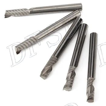 

5pcs 4mm CNC Router Bits Single Flute Tools High Durability 42mm