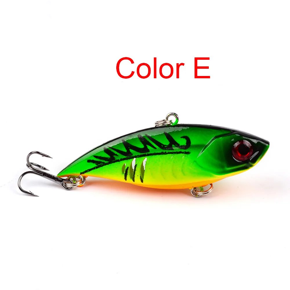 6.5cm/11g VIB Baits Vibration Rattle Virbrtor Wobbler Sinking Fishing Lure Lipless Crankbai - Цвет: E