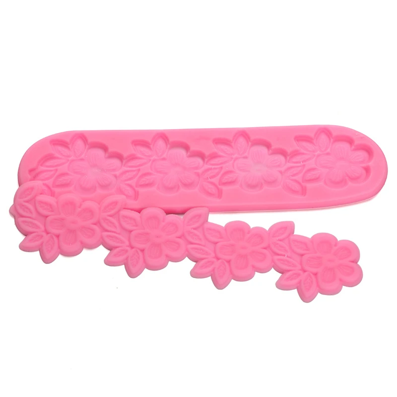 Aomily 3D цветок торт силиконовый красивый DIY помадка плесень мусс Sugarcraft глазурь