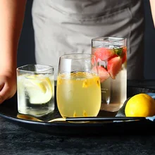 Пиво Вино свечи в стеклянной чашке ясно многоцелевой воды сок, кофе Стекло кружка бытовые простой термостойкие прозрачные чашки