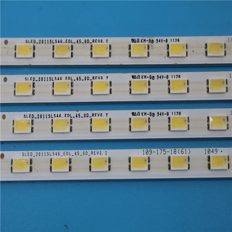 

4PCS=45LEDS 522MM 46" SLED_2011SLS46_EDL_45_0D_REV0.2 For Sony LJ64-02873A LJ64-02872A LED Strip