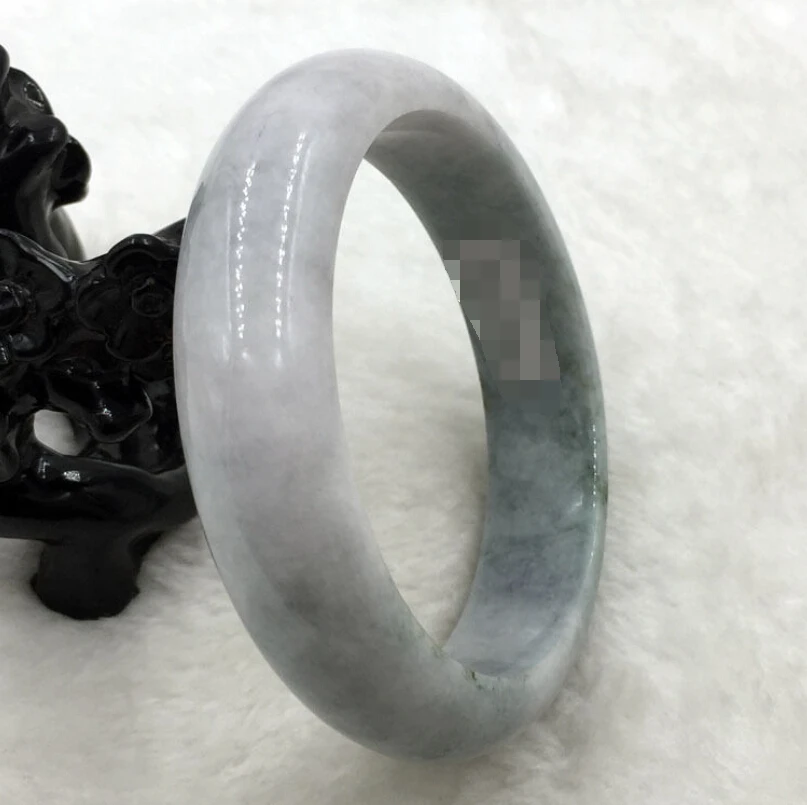 

0352 Certified Grade A Natural Lavender Green Jadeite Jade Bangle Bracelet