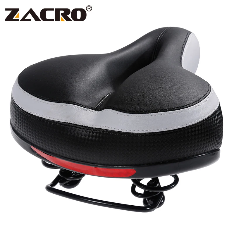 Buy Zacro Bicycle Bike Seat Black Leather Mtb Mountain