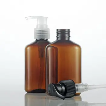 

Empty Brown Liquid Soap Lotion Pump Plastic Bottles,125ML Refillable Shampoo Bottle, Empty Cosmetic Containers F20171995