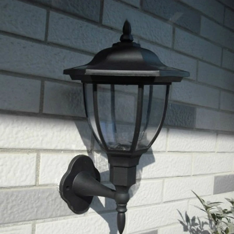 

Solar Garden Decorative Wall Lamp 0.1W Garden House Lights 1.2V 4LED Light Control Lights Plastic Outdoor Waterproof Wall Lamp