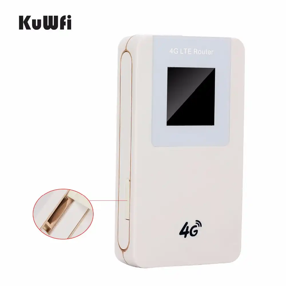 KuWfi 4620 мАч power Bank LTE 4G Wifi маршрутизатор Карманный 3g беспроводной WPS с слотом для sim