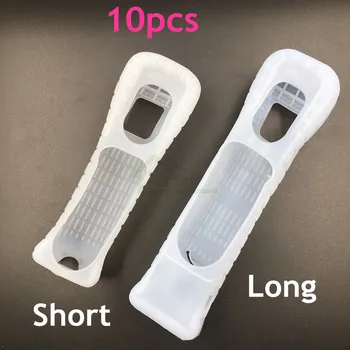 

10pcs White Color Right Hand Remote Controller Silicone Case Cover Skin replacement for Nintendo for Wii Controller