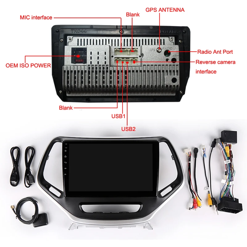 Sale 9" 2.5D IPS Screen Android 8.1 Car DVD GPS For Jeep Cherokee 2014 2015 2016 radio tape recorder stereo audio wifi bluetooth 5