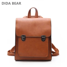 DIDA BEAR, женский рюкзак, женские рюкзаки из искусственной кожи, школьная сумка для девочек-подростков, модный рюкзак, дорожные сумки через плечо