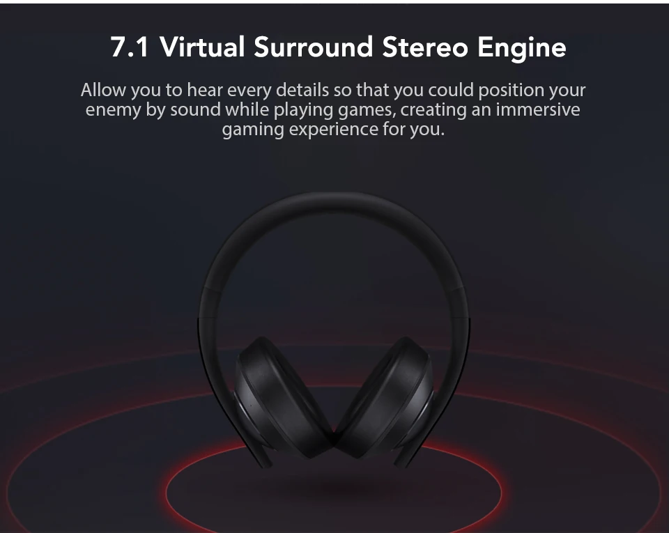 Xiaomi Gaming Headset 7.1 Surround Sound Grephene LED Headphone With Double Mic Noise Reduction Heavy Bass Stereo for PC (2)