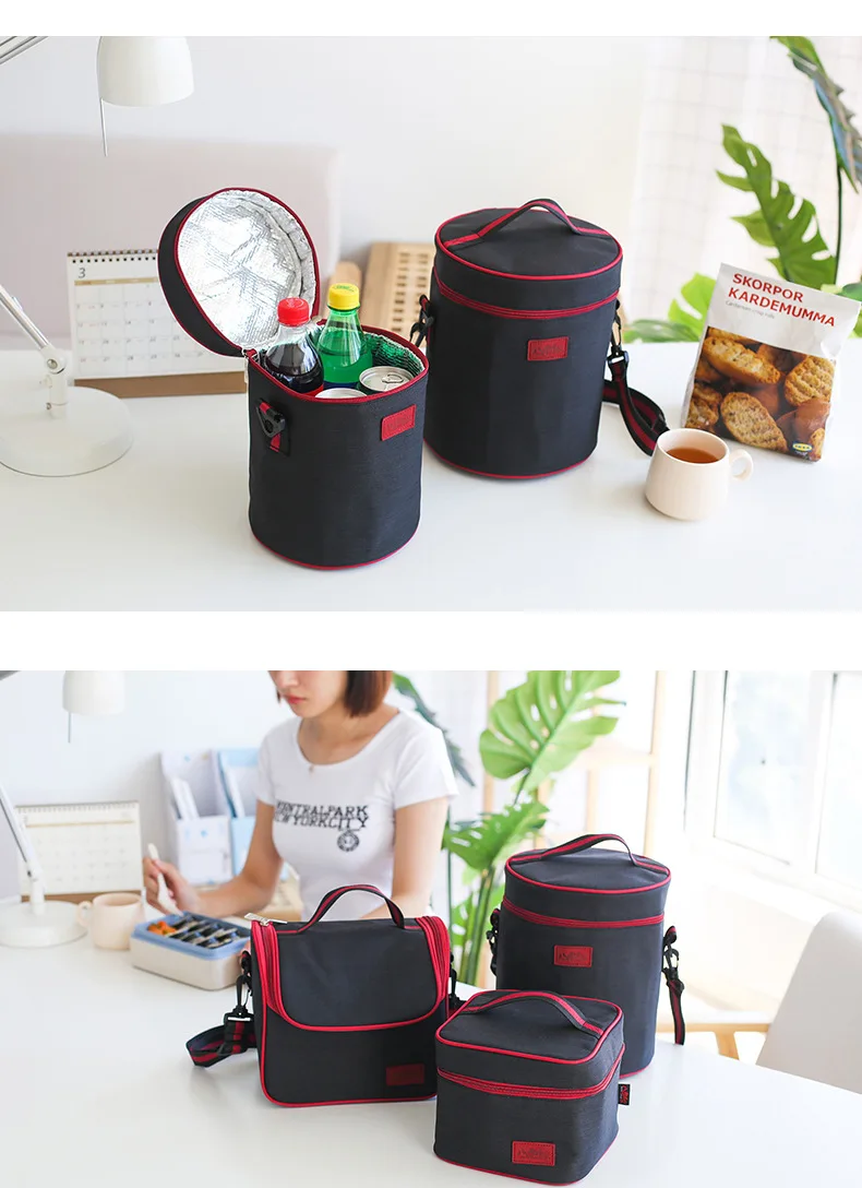 Lunch Cooler Bag Insulation Folding Picnic Portable Ice Pack Food Thermal Bag Food Delivery Bag