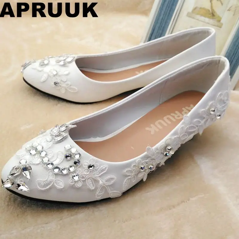 silver rhinestone low heel shoes