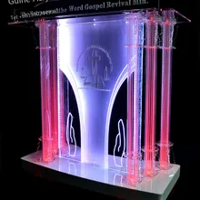 Крепежные дисплеи акриловый Подиум с наклонной большой поверхностью для чтения стойка регистрации офисная мебель