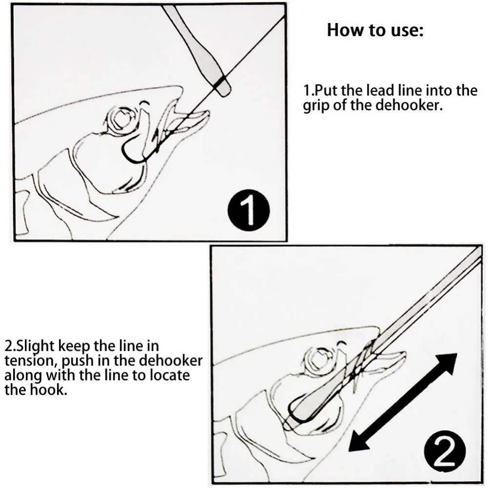 Fishing Hook Remover Detacher Extractor Fishing Tackle Removal Tool With Strap e