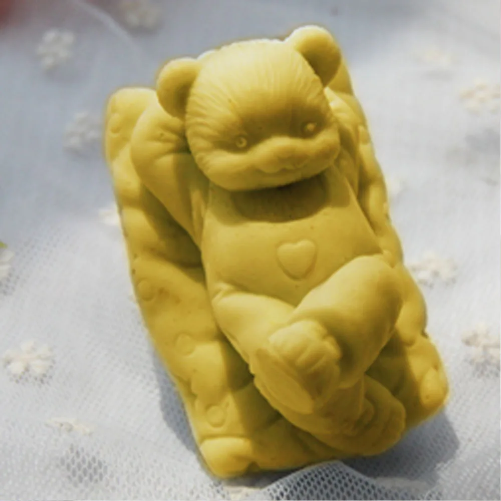 

Grainrain Bear Molds Silicone Soap Craft Molds DIY Handmade Soap Resin Making Mould