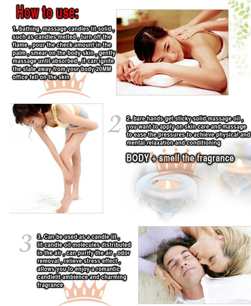 Massage Candle Wax Body Waist BDSM SM Sex Toy For Adult Relaxation Low Temperature Couple Flirting Valentine Day