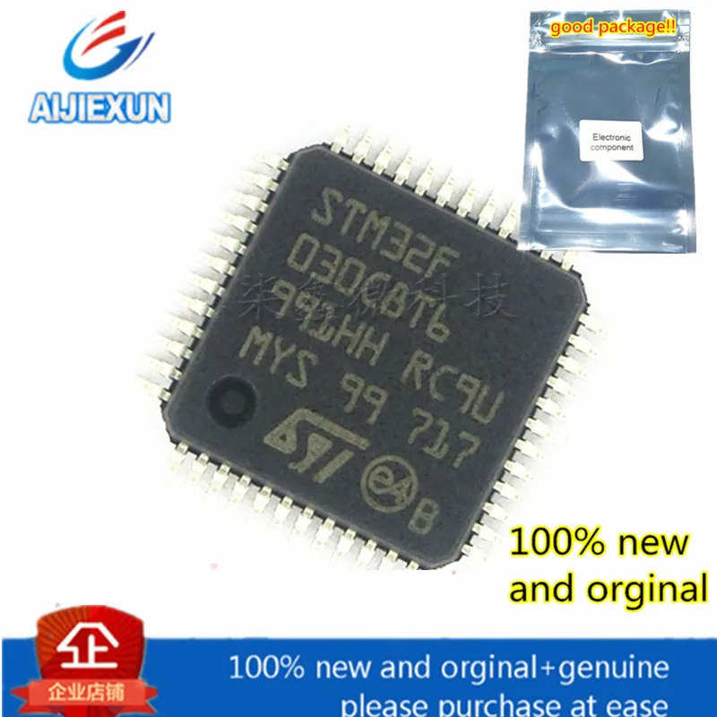

10Pcs 100% new and orginal STM32F030C8T6 LQFP-48 in stock