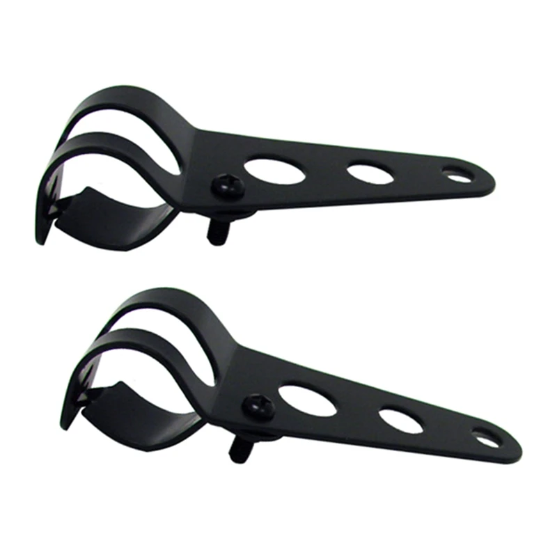 2Pcs/Pair 28mm-43mm Universal Motorcycle Headlight Mount Brackets Fork Ear Chopper Headlamp Holder Adjust Motor | Автомобили и