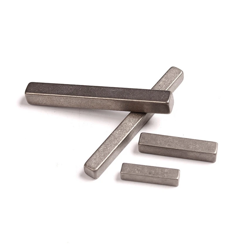

316 M3M4M5M6 stainless steel square flat keys with square flat keys at both ends