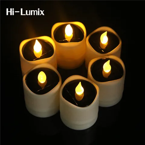 Lâmpada de Calor Romântico à Prova Água ao ar Decoração para Casamento Oi-lumix Chama Candle Light d’ Livre Indoor Aniversário Bar 6 pc Led
