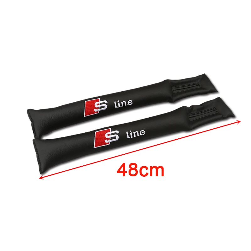 

2PCS New Seat Gap Filler Soft Pad Padding Spacer for Audi Car Sline Logo A3 A4 A5 A6 A8 S3 S4 S5 S6 B5 B6 B7 B8 A1 Q5 Accessorie