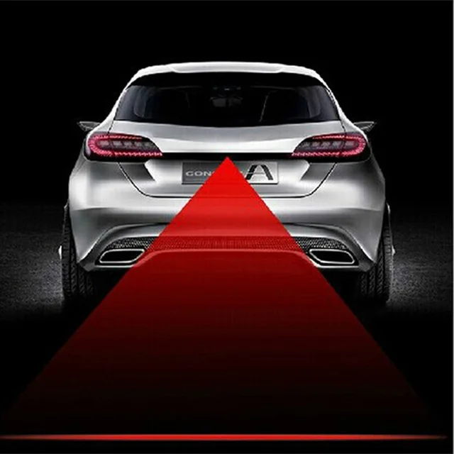 Car Anti-collision Laser Fog Light Auto Anti-fog Parking Stop Braking Signal Indicators Motorcycle LED Warning Light Car-Styling Car Anti-collision Laser Fog Light Auto Anti-fog Parking Stop Braking Signal Indicators Motorcycle LED Warning Light Car-Styling
