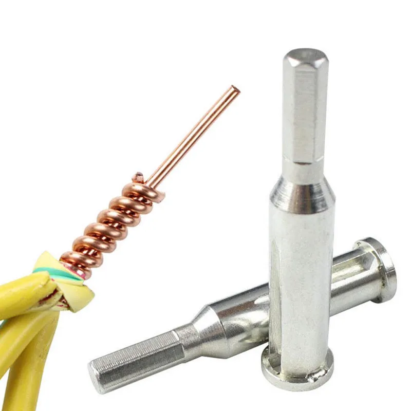 2.5/4 Square Automatic 3 Wire Universal Parallel Electrical Cable Wire Quick Connector Metal Drill Bit Twist Wire Tool