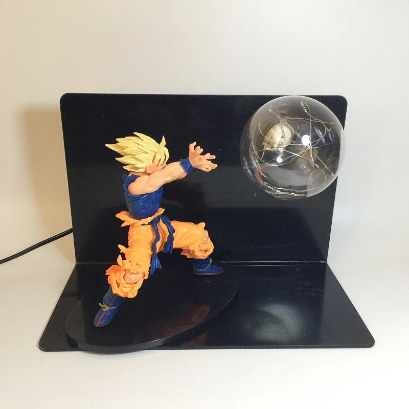 Дизайн Dragon Ball Z лампа аниме Гоку модель световая фигура игрушки ночная лампа прочность бомбы RGB красочные DBZ Красный Синий освещение