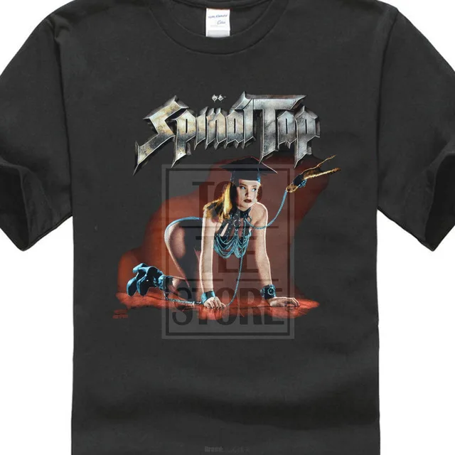 Школьная футболка Spinal Tap, фильм S до 4xl, мужские Уникальные хлопковые футболки с короткими рукавами и круглым вырезом, Kawaii - Цвет: Черный