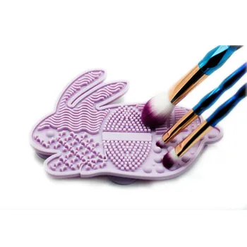 

Rabbit Shape Cosmetic Brush Cleaning Pad Belt Sucker Supply Various Silica Cosmetic Tools CC56