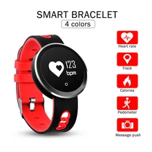 

Q7 IP68 Waterproof Bluetooth 4.0 Smart Watch Heart Rate Blood Pressure Smart Bracelet Fitness Tracker Smart Watch OLED Wristband