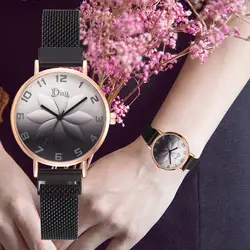 Горячая Распродажа часы из розового золота Женские часы роскошные женские часы модные женские часы-браслет часы из нержавеющей стали Reloj