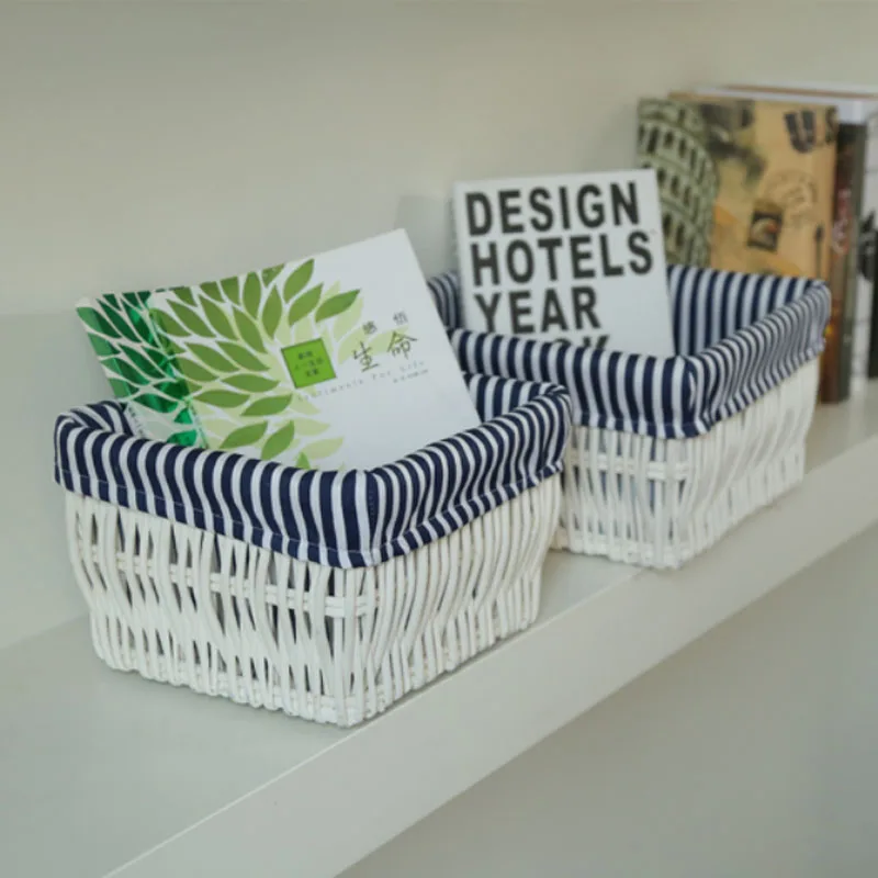 white yellow home organization decorative storage basket large small wicker storage baskets cestas de - Decorative Storage Baskets white yellow home organization decorative storage basket large small wicker storage baskets cestas de - Decorative Storage Baskets