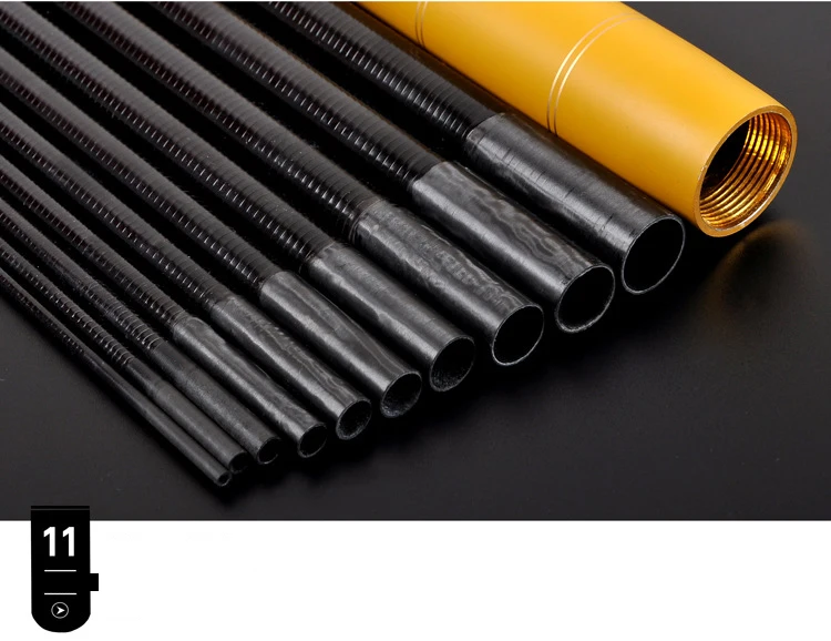 3.0-7.9M Stream Carbon Fiber Telescopic Fishing Rod Ultra Light Carp Fishing