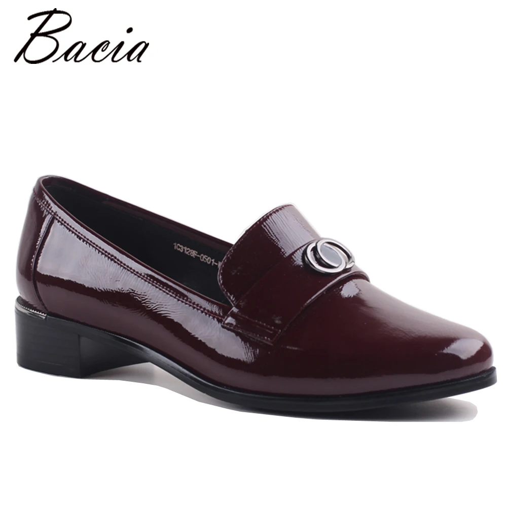 

Bacia 2 color Wine Red Flats Natural Cow Leather Casual Simple Shoes Autumn Loafers Slip On Women's Flat Shoes Moccasins MWA005