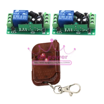 

Best Price 12V 10A 1CH 150M Wireless Remote Control Relay Switch Transmitter with 2 Receiver Compatible with 2262 2260 1527 2240