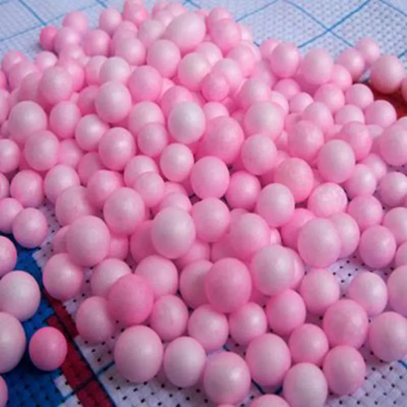 

2000pcs/bag about 5- 9mm pink Modelling Polystyrene Styrofoam Foam Ball Sphere XMAS Decoration Craft 754