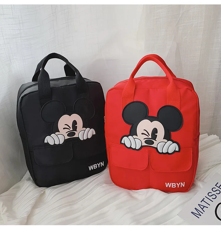 Новая женская сумка с Микки Маусом из мультфильма, нейлоновый рюкзак для родителей и детей, модный рюкзак, дорожная сумка для школы, многофункциональная