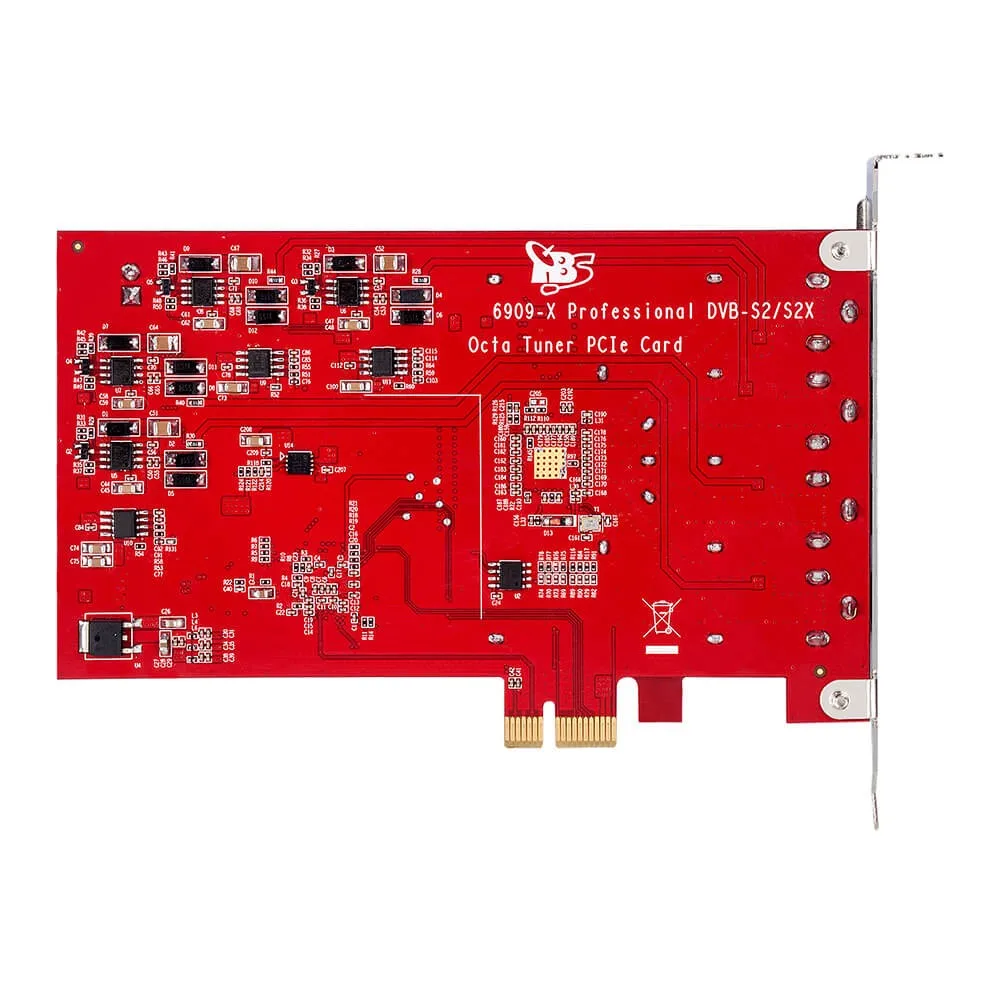TBS6909X DVB S2X/S2 Octa 8 HD TV тюнер PCIe карта цифровой спутниковый ресивер|Спутниковое ТВ| |