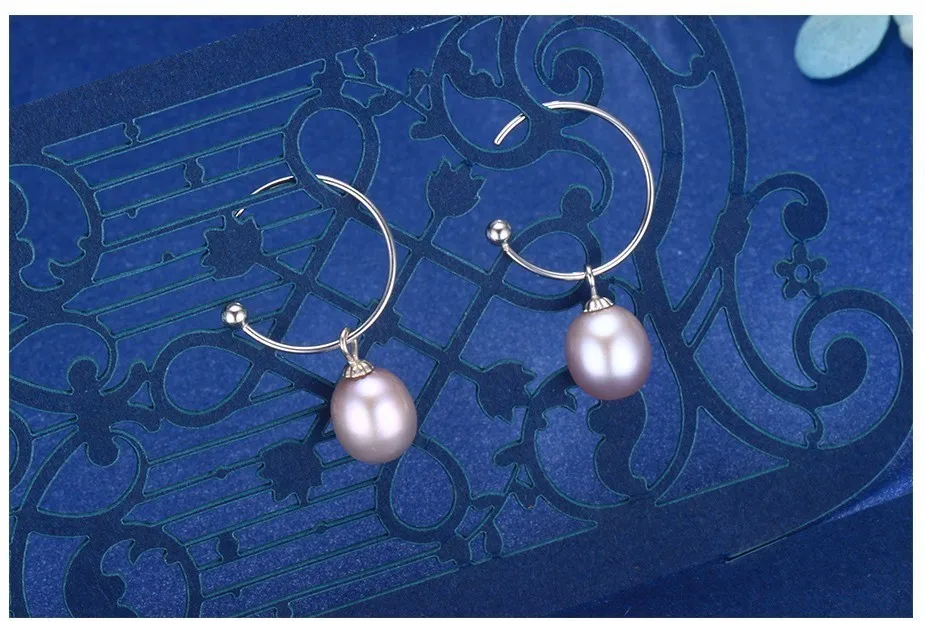 Dainashi new arrival 925 silver freshwater natural real pearls ear rings fine jewelry for women gifts