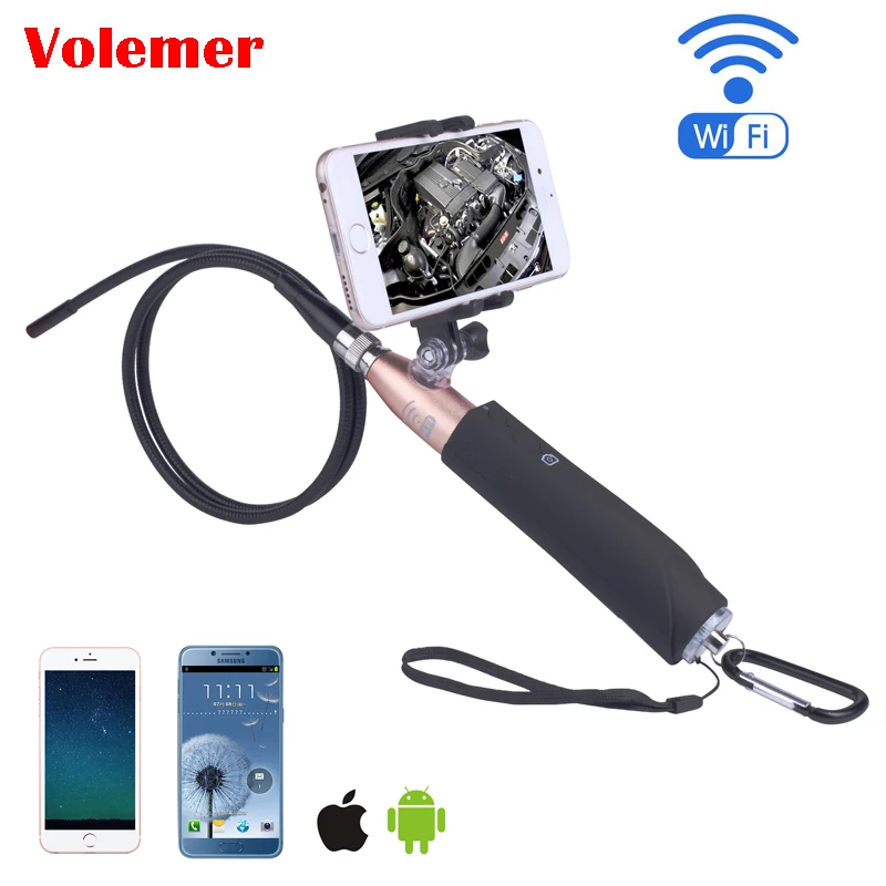 1-F110 Wireless Connection Handle Endoscope 8mm HD Wireless For IOSAndrews Endoscope Car Narrow Path Inspection Tool