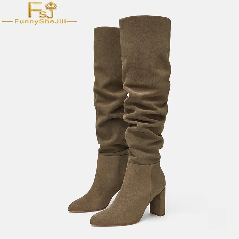 taupe pointed heels