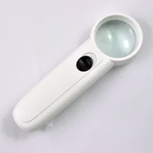 SOSW- 12X светодиодный светильник-переключатель ручной чтения лупа для карты 3,5 см в диаметре