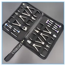 Оптические плоскогубцы, регулировочные плоскогубцы, 8 плоскогубцев, 6 отверток, 1 пинцет, 1 крючок